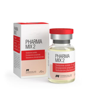 Pharmacom Pharma Mix 2 Tren Ace. 75mg; Dronastolone Prop 100mg; Testo Phenyl 75mg: 10ml/Vial, 250 mg/ml