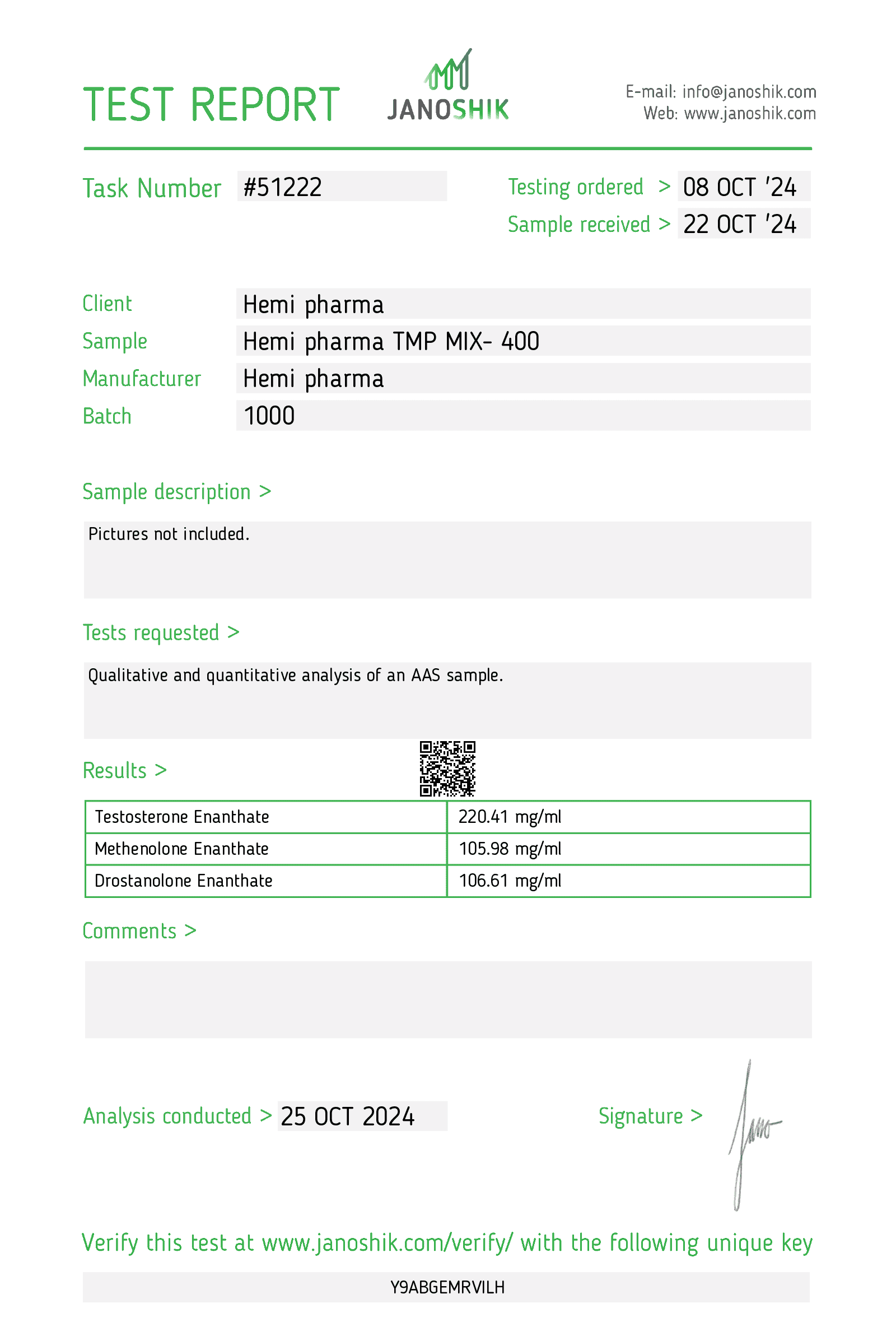 Hemi Pharma Tmp mix 400mg - Image 2